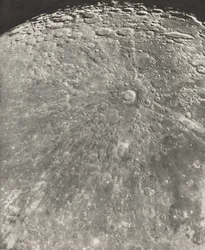 Månfotografi Tychos strålning - stigande fas, 1899 (foto)