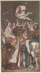 Ludvig den helige tar farväl av sin hustru Elisabeth