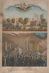 Cooper Shop Volunteer Refreshment Saloon - Den första öppnade för fackliga volontärer i USA, ca 1862