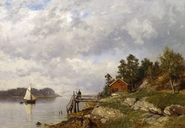 Från Larkollen (olja på duk)