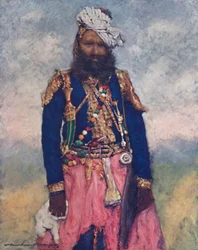 En retainer från Rajgargh, 1903