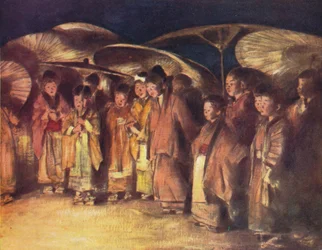 A Street Scene, Kioto, c1887, 1901