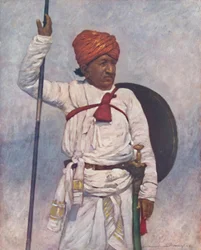 "En beväpnad behållare av Bombay Chiefs", 1903