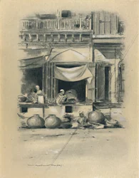 Bazaar i Delhi, 1903