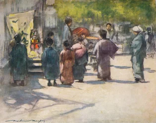 Framför båset, c1887, 1901