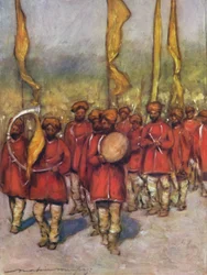 Infödda Bards från Cutch State, 1903