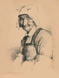Porträtt av en gammal kvinna, c1890, 1894