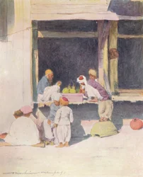 En basar i Peshawur, 1905