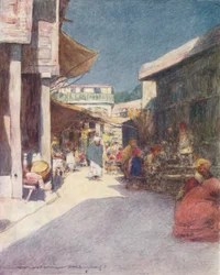 En smal gata, 1905