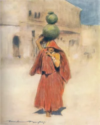 En vattenbärare, 1905