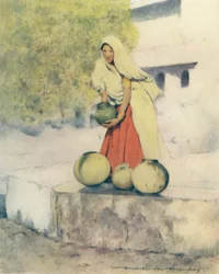 A Woman at the Well, Jeypore, 1905