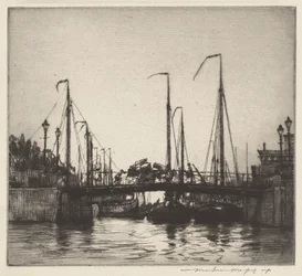 Bridge, Rotterdam (Chioggia: Fiskebåtar)