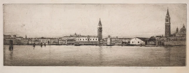 Markusbassängen, Venedig, 1910.
