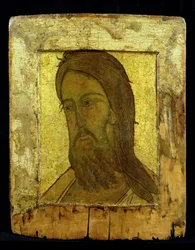 Ikon av Johannes Döparen, ca 1500 (bladguld och tempera på panel)