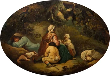 Zigenare i ett landskap, 1804.