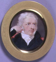 Porträttminiatyr av Henry Fuseli, ca 1808 (akvarell på elfenben)