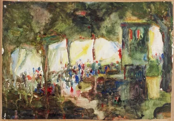 Mässan (akvarell på papper)