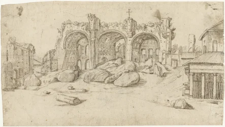 Ruinerna av basilikan Maxentius och Konstantin, Rom