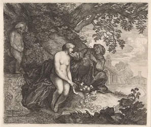 Vertumnus försöker förföra Pomona