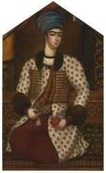 Porträtt av Rustam Khan Zand