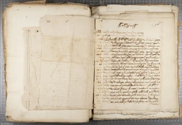 Portfölj med teckningar av Mutio Oddi från Urbino och andra, s116, c.1635-40 (penna och bläck på papper i inbunden volym)