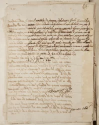 Portfölj med teckningar av Mutio Oddi från Urbino och andra, p120, c.1635-40 (penna och bläck på papper i inbunden volym)