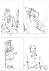 Delawares och mohikaner, 1841.