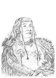 Porträtt av en indiansk man, 1841.