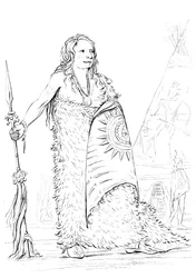 Smoke, hövding för Ponca-stammen, 1841.