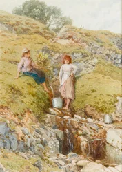 A Highland Burn (wc på papper)
