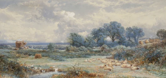 Utsikt över Holmwood Common, Surrey,