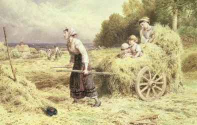 Haytime, ca 1860 (akvarell & kroppsfärg på papper)