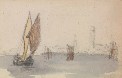 En av en grupp av tre studier på den venetianska lagunen