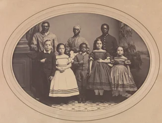 Emanciperade slavar hämtade från Louisiana av överste George H. Banks, december 1863.