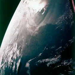 Jorden från rymden - Gulf Coast, Houston och Galveston Bay, USA, c1980-talet.