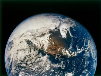 Nord- och Centralamerika från Apollo 16, 16 april 1972.