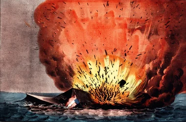 Amerikanska inbördeskriget (1861-1865): slaget vid Hampton Roads 8-9 mars