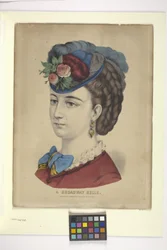A Broadway Belle (handfärgad litografi)