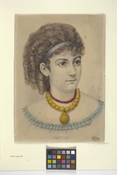Lottie (handfärgad litografi)