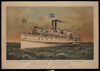 Providence and Stonington Steamship Co:s ångare Rhode Island på Providence and Stonington Lines
