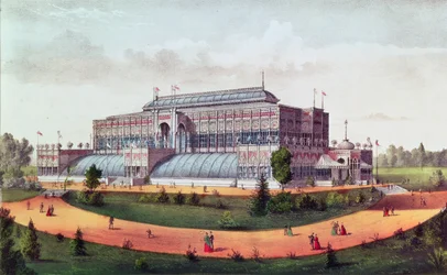 Horticultural Hall, Grand United States Centennial Exhibition 1876 swed