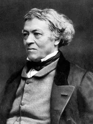 Jean-Baptiste Camille Corot (1796-1875) fransk målare, foto av Nadar, ca. 1860
