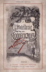 Boka "The hotellerie des coquecicrues". Blyertsanteckningar, förord av Theodore de Banville