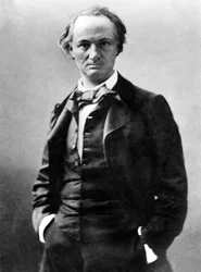 Charles Baudelaire (1821 - 1867) fransk poet, foto av Gaspard Felix Tournachon aka Felix Nadar (1820-1910) ca. 1858