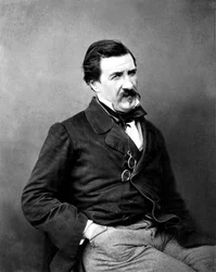 Franske författaren Jules Champfleury fotograferad av Nadar, ca 1865