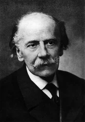 Jules (Emile Frederic) Massenet (1842-1912). fransk kompositör. Från ett fotografi av Nadar, pseudonym för Gaspard-Felix Tournachon (1820-1910).
