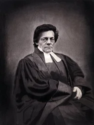 Porträtt av Alphonse Monod, pastor av schweiziskt ursprung (1802-1856)