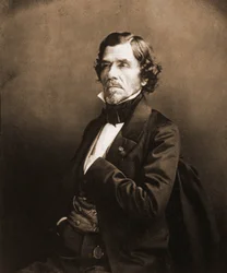 Porträtt av Eugene Delacroix, målare 1798-1863 (foto)