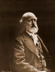 Porträtt av Eugene Viollet-le-Duc (Viollet le Duc) (1814-1879), arkitekt och akvarell 1814-1879 (foto)