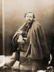 Porträtt av Pierre Alexix Ponson du Terrail, författare, filtonist 1829-1871 (foto)